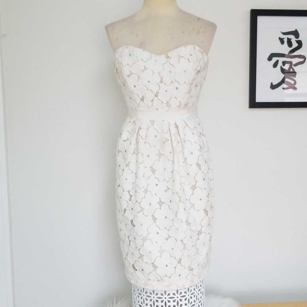Strapless Lace Dress